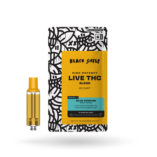 Live THCa Blend Vape Cartridge: Blue Cookies 2g | Buddy Brandz