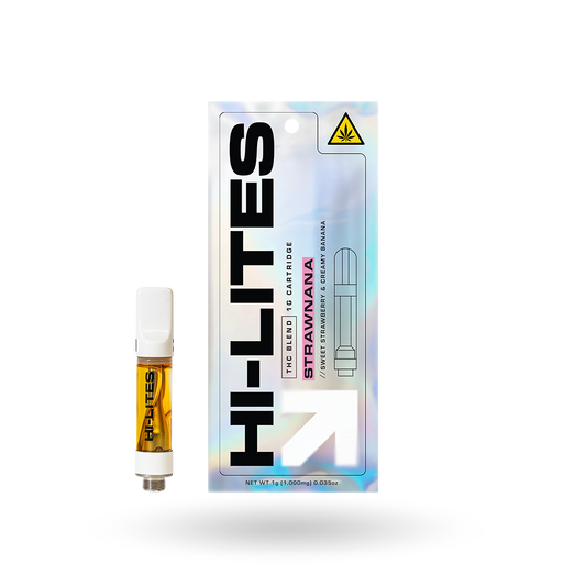 THCa Blend Vape Cartridge: Strawnana 1g | Buddy Brandz