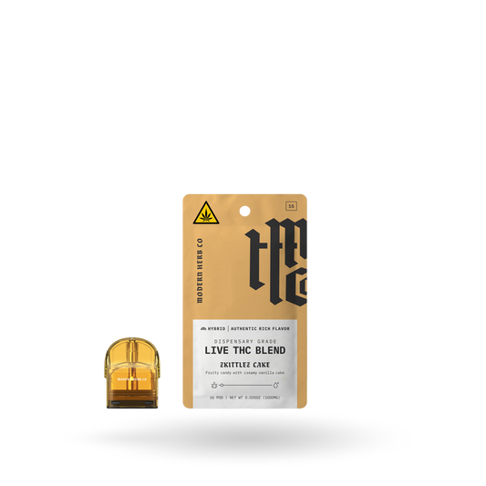Live THCa Pod Refill: Zkittlez Cake (Hybrid), 1g | Buddy Brandz