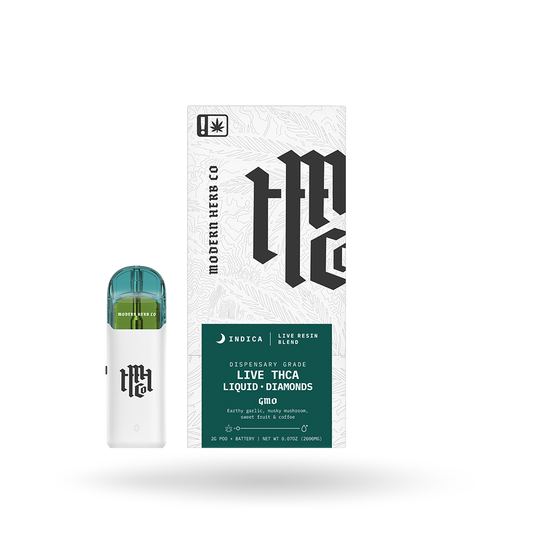 THCa Pod Kit Live Resin Liquid Diamonds: GMO (Indica) - 2g by Modern Herb Co | Buddy Brandz | Buddy Brandz