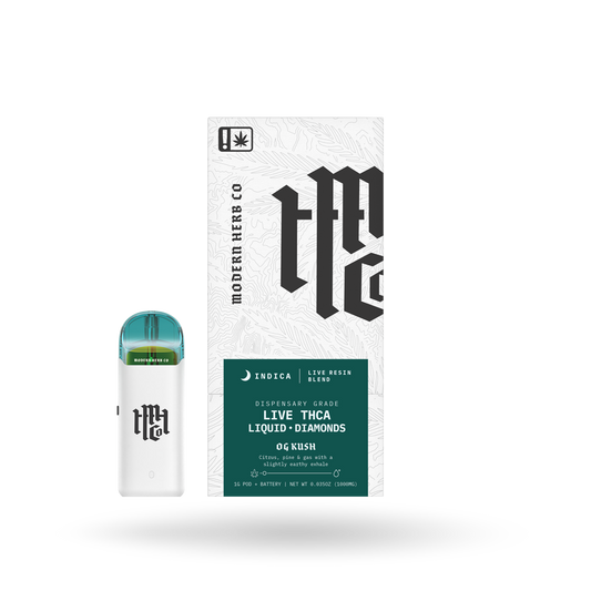 THCa Pod Kit Live Resin Liquid Diamonds: OG Kush (Indica) - 1g by Modern Herb Co | Buddy Brandz | Buddy Brandz