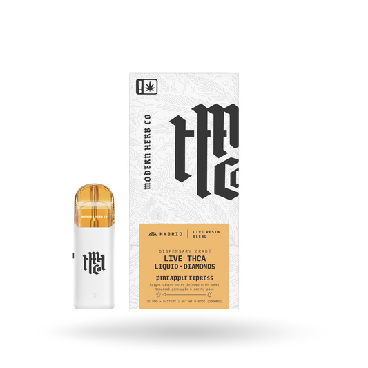 THCa Pod Kit Live Resin Liquid Diamonds: Pineapple Express (Hybrid) - 2g by Modern Herb Co | Buddy Brandz | Buddy Brandz