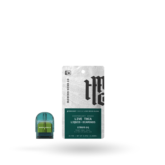 THCa Pod Refill Live Resin Liquid Diamonds: Lemon OG (Indica) - 2g by Modern Herb Co | Buddy Brandz | Buddy Brandz
