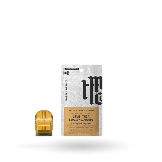 THCa Pod Refill Live Resin Liquid Diamonds: Pineapple Express (Hybrid) - 2g by Modern Herb Co | Buddy Brandz | Buddy Brandz