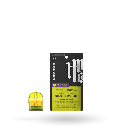Live CBD Uncut Pod Refill: Hawaiian Haze (Sativa) 1g by Modern Herb Co | Buddy Brandz | Buddy Brandz