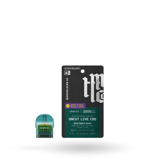 Live CBD Uncut Pod Refill: Pineapple Kush (Indica) 1g by Modern Herb Co | Buddy Brandz | Buddy Brandz