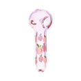 Load image into Gallery viewer, Pulsar Fruit Series Peaches & Cream Herb Pipe Glow Duo - 10" / 14mm F by Smoke Drop - view 3 | Buddy Brandz