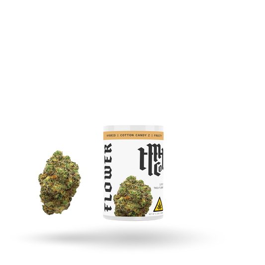 THCa Flower: Cotton Candy Z (Hybrid), 1/8oz | Buddy Brandz
