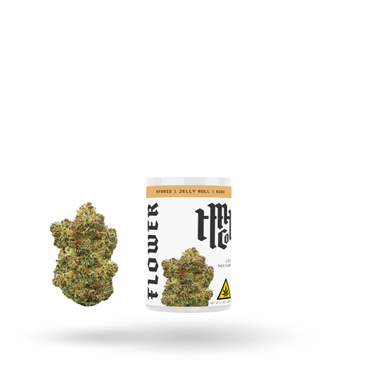 THCa Flower: Jelly Roll (Hybrid), 1/8oz | Buddy Brandz