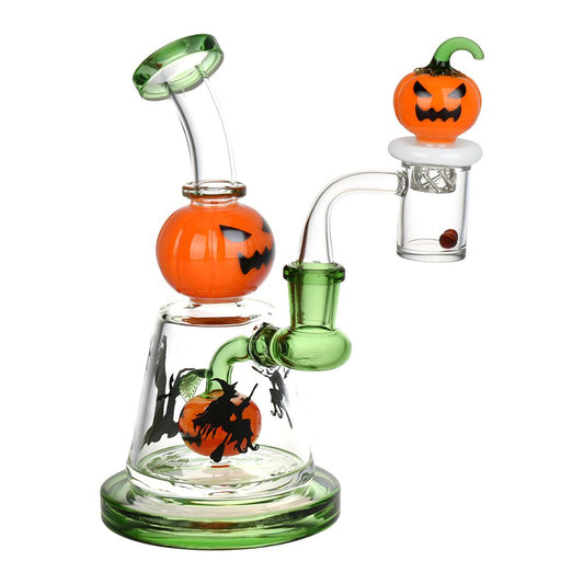 Halloween Ball Glass Dab Rig Set - 6.75" / 14mm F | Buddy Brandz