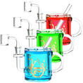 Load image into Gallery viewer, Pulsar Coffee Cup Glycerin Dab Rig | 6" | 14mm F by Smoke Drop | Buddy Brandz