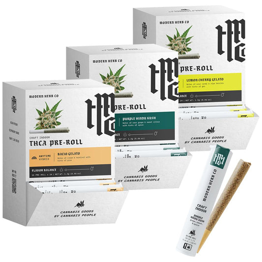 Modern Herb Co THCA Pre-Roll | 1g | 24ct Display by Smoke Drop | Buddy Brandz | Buddy Brandz