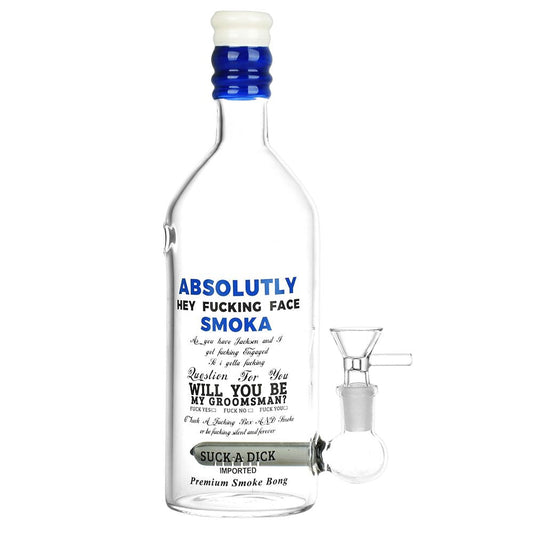 Vodka Bottle Glass Water Pipe by Smoke Drop | Buddy Brandz | Buddy Brandz