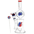 Load image into Gallery viewer, Grateful Dead x Pulsar Tesseract Hypercube Glass Water Pipe by Smoke Drop - view 2 | Buddy Brandz