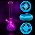 Load image into Gallery viewer, Bong Base Bumper Coin Battery 4.25in-6in Bases Silicone Fits Variety of Shapes by Smoke Drop - view 16 | Buddy Brandz