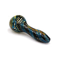 Load image into Gallery viewer, INSIDE OUT LINEWORK SWIRL HAND PIPE SPOON by Smoke Drop - view 6 | Buddy Brandz