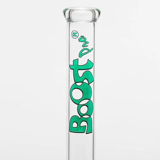 Boost | 17" Green Beaker Base Glass Water Pipe by Smoke Drop - view 2 | Buddy Brandz - alternate view | Buddy Brandz