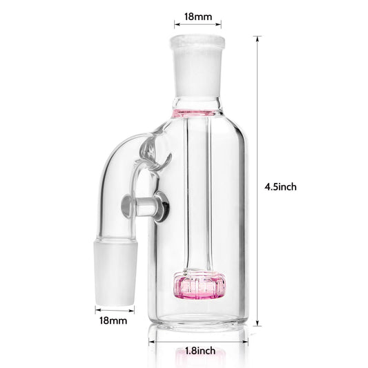 18mm 90 degree Ash Catcher Pink - alternate view | Buddy Brandz