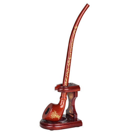 Pulsar Shire Pipes x LoTR RIVENDELL Pipe & MIDDLE-EARTH Pipe Stand Bundle - 12.75" by Smoke Drop | Buddy Brandz | Buddy Brandz