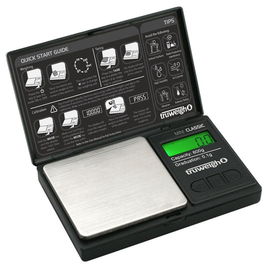 Truweigh Mini Classic Digital Mini Scale | 600g x 0.1g by Smoke Drop | Buddy Brandz | Buddy Brandz