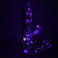 Load image into Gallery viewer, Pulsar Fruit Series Peaches & Cream Herb Pipe Glow Duo - 10" / 14mm F by Smoke Drop - view 2 | Buddy Brandz