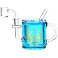 Load image into Gallery viewer, Pulsar Coffee Cup Glycerin Dab Rig | 6" | 14mm F by Smoke Drop - view 2 | Buddy Brandz