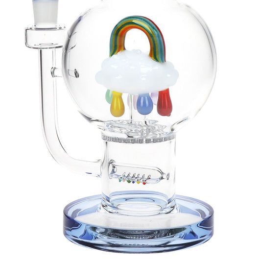 Pulsar Acid Rainbows Bubble Base Glass Water Pipe - 12.6" / 14mm F by Smoke Drop - view 2 | Buddy Brandz - alternate view | Buddy Brandz