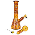 Load image into Gallery viewer, Pulsar Greatest Hits Series Glow Beaker / 10" by Smoke Drop - view 2 | Buddy Brandz