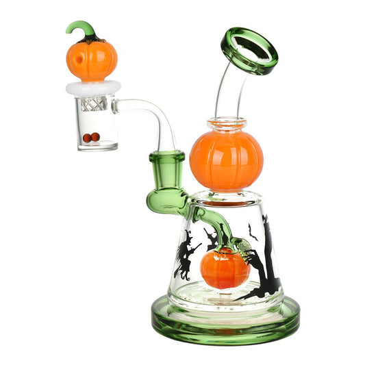Halloween Ball Glass Dab Rig Set - 6.75" / 14mm F - alternate view | Buddy Brandz