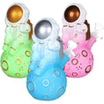 Load image into Gallery viewer, Astronaut Glow In The Dark Painted Glass Water Pipe - 6.75" by Smoke Drop | Buddy Brandz