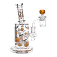 Load image into Gallery viewer, Pulsar Halloween Ball Glass Dab Rig Set - 7.75" / 14mm F