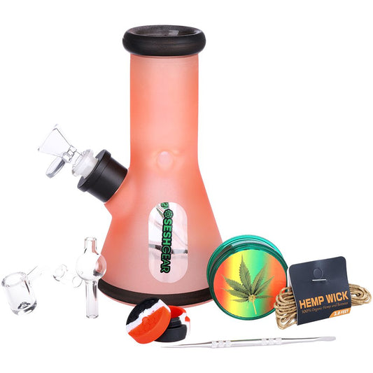 SeshGear Glass Beaker Water Pipe | 8" by Smoke Drop | Buddy Brandz | Buddy Brandz
