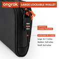 Load image into Gallery viewer, Ongrok Carbon-lined Wallets with Combination Lock V 2.0 | 3" Sizes (Small, Medium, Large) by Smoke Drop - view 22 | Buddy Brandz