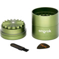 Load image into Gallery viewer, ONGROK Flower Petal Toothless Aluminum Storage Grinder | 5pc by Smoke Drop - view 4 | Buddy Brandz