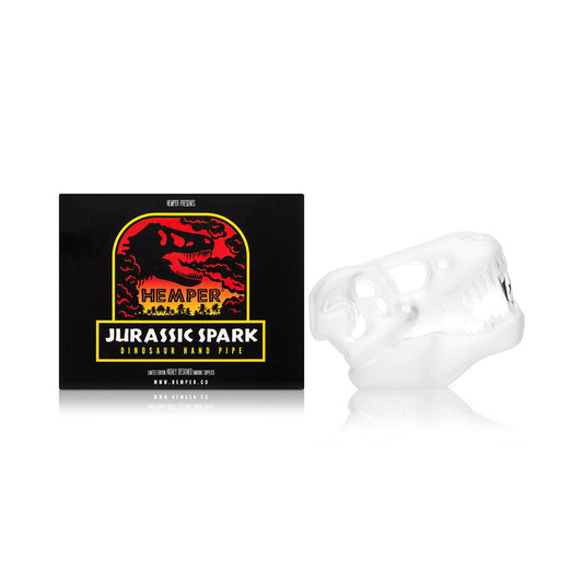 Jurassic Spark Skull Hand Pipe by Smoke Drop | Buddy Brandz | Buddy Brandz