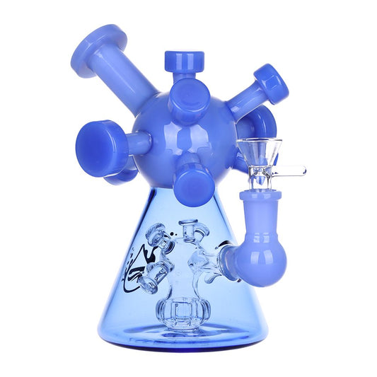 Pulsar Molecule Glass Water Pipe - 7" by Smoke Drop - view 2 | Buddy Brandz - alternate view | Buddy Brandz