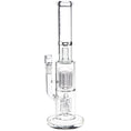 Laad de afbeelding in de Gallery-viewer, Pulsar Double Chamber Rocket Perc Chugger Glass Water Pipe - 15.25" / 14mm F