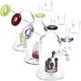 Load image into Gallery viewer, Pulsar Bioluminescence Shroom Perc Mini Glass Dab Rig - 5" by Smoke Drop | Buddy Brandz