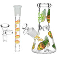 Load image into Gallery viewer, Pulsar Pine alien Design Series Glass Beaker Water Pipe by Smoke Drop - view 3 | Buddy Brandz