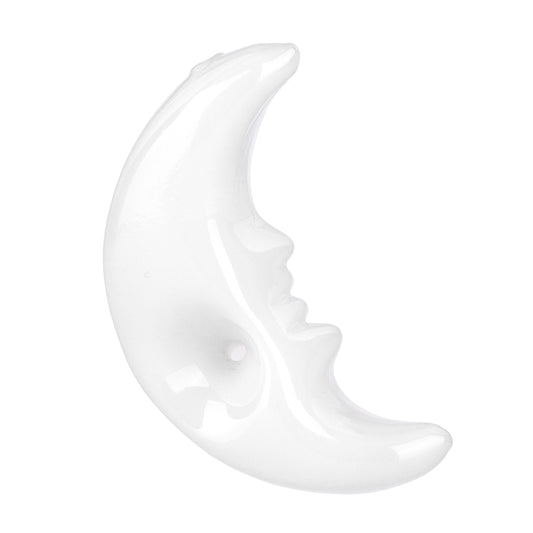 Crescent Moon Glass Hand Pipe - 4" by Smoke Drop - view 2 | Buddy Brandz - alternate view | Buddy Brandz