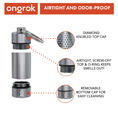 Load image into Gallery viewer, Ongrok Small Storage Keychain by Smoke Drop - view 15 | Buddy Brandz
