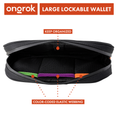 Load image into Gallery viewer, Ongrok Carbon-lined Wallets with Combination Lock V 2.0 | 3" Sizes (Small, Medium, Large) by Smoke Drop - view 18 | Buddy Brandz