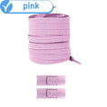 Cargar la imagen en la vista de la galería, New Without Ties Elastic Laces No Tie Shoe Laces Press Lock Shoelaces Sneaker Kids Adult 8MM Widened Flat Shoelace for Shoes by Buddy Brandz - view 13 | Buddy Brandz