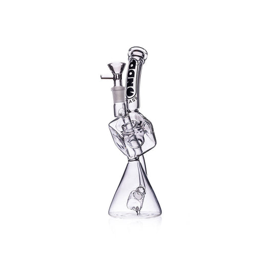 Daze Glass - 10" Recycler Style Cube Perc Glass Water Pipe by Smoke Drop | Buddy Brandz | Buddy Brandz