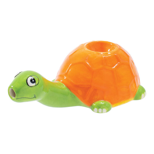 Wacky Bowlz Sea Turtle Ceramic Pipe - 4.5" by Smoke Drop - view 2 | Buddy Brandz - alternate view | Buddy Brandz