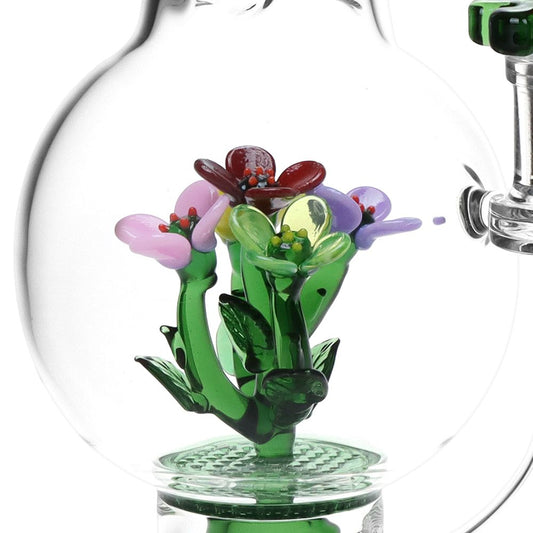 Pulsar Chill Flowerz Glass Water Pipe - 12" by Smoke Drop - view 2 | Buddy Brandz - alternate view | Buddy Brandz