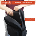 Load image into Gallery viewer, Ongrok Carbon-lined Backpack Smell Proof by Smoke Drop - view 4 | Buddy Brandz