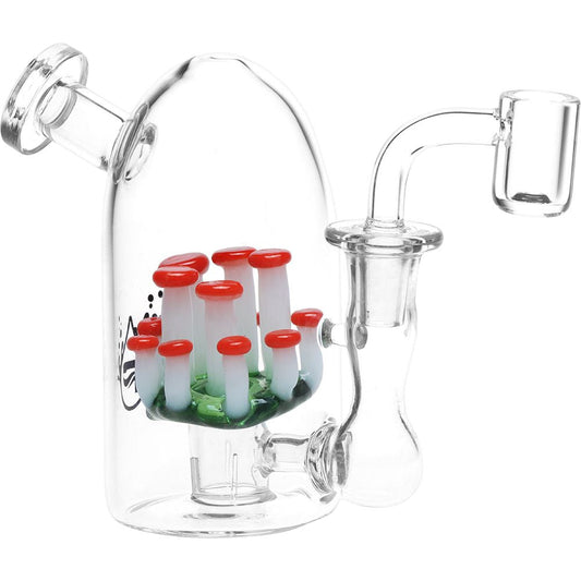 Pulsar Mushroom Mini Glass Dab Rig - 4.75" by Smoke Drop - view 2 | Buddy Brandz - alternate view | Buddy Brandz