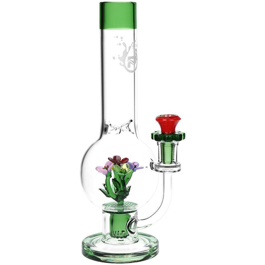 Pulsar Chill Flowerz Glass Water Pipe - 12" by Smoke Drop | Buddy Brandz | Buddy Brandz