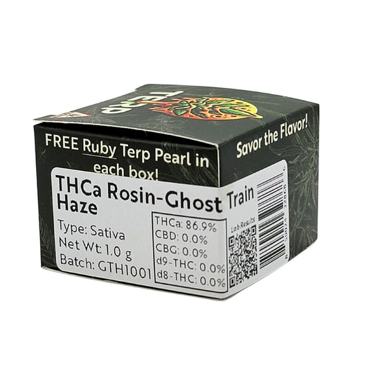 Rosin THCA Concentrate | Ghost Train Haze (Sativa) | 1 gram by Smoke Drop - view 2 | Buddy Brandz - alternate view | Buddy Brandz